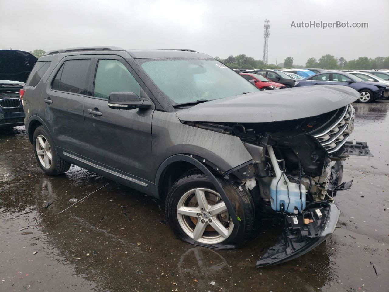 2017 Ford Explorer Xlt Gray vin: 1FM5K8DH3HGC88707