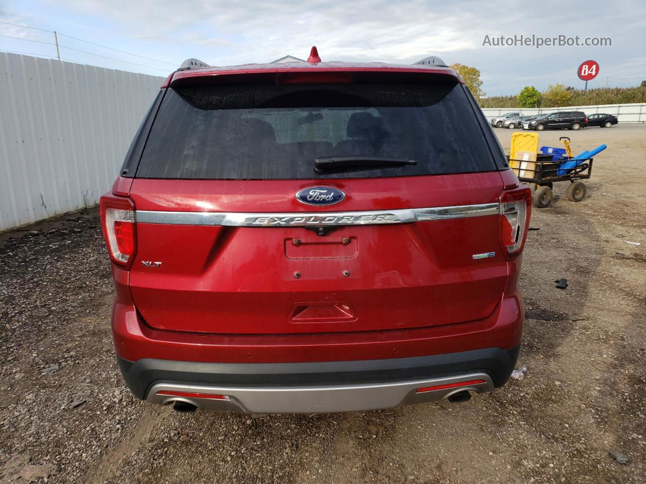 2017 Ford Explorer Xlt Red vin: 1FM5K8DH5HGC65302