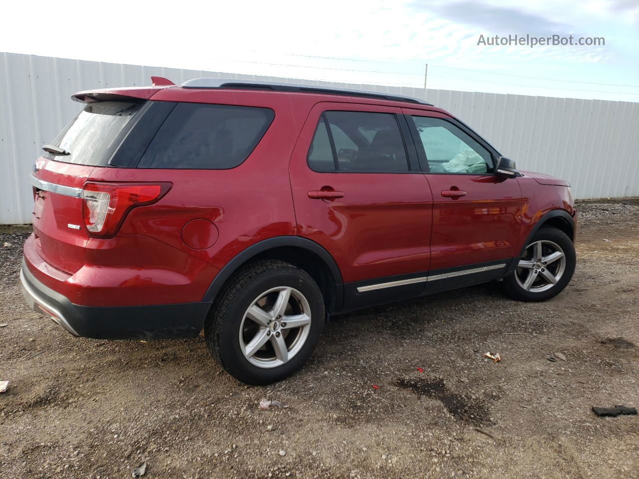 2017 Ford Explorer Xlt Red vin: 1FM5K8DH5HGC65302