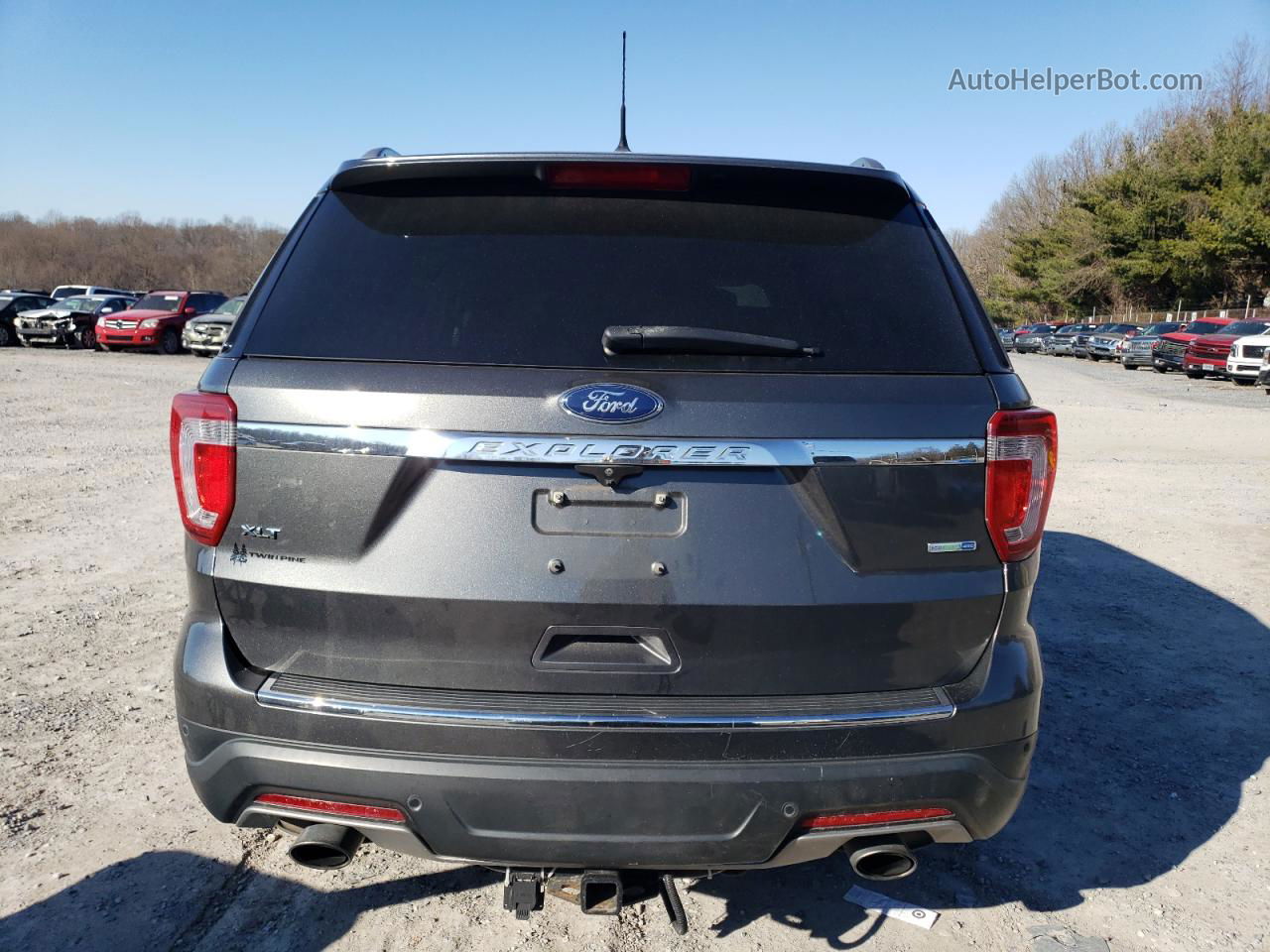 2018 Ford Explorer Xlt Gray vin: 1FM5K8DH5JGB83527