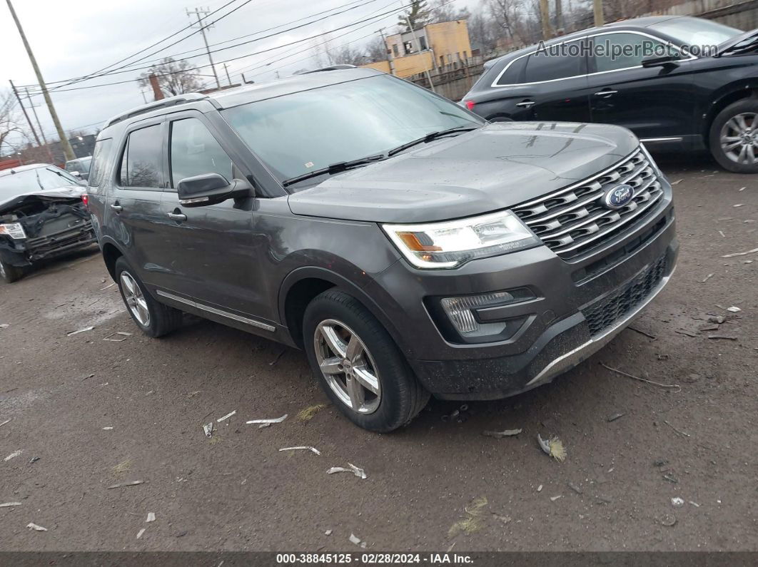 2017 Ford Explorer Xlt Gray vin: 1FM5K8DH7HGA05855