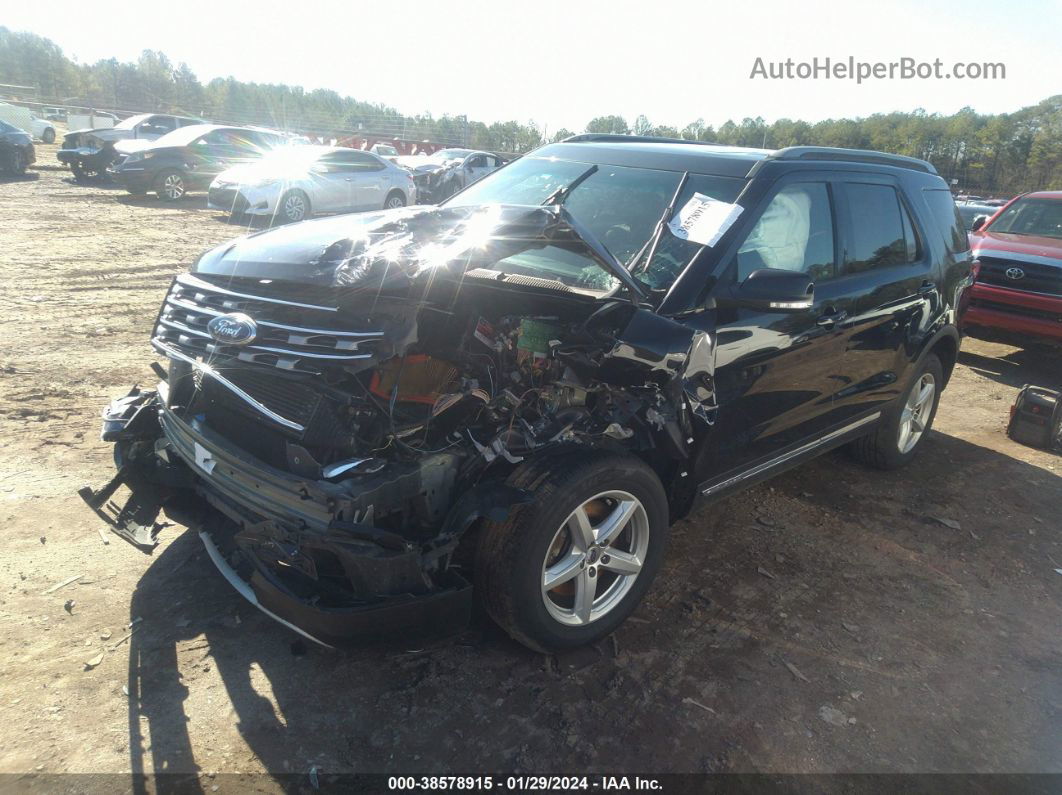 2017 Ford Explorer Xlt Black vin: 1FM5K8DH7HGA66543