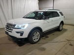 2018 Ford Explorer Xlt White vin: 1FM5K8DH8JGB05937