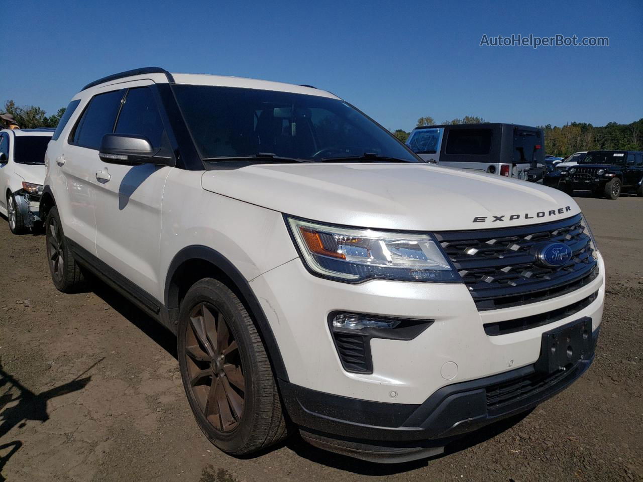 2018 Ford Explorer Xlt Белый vin: 1FM5K8DH8JGC60682