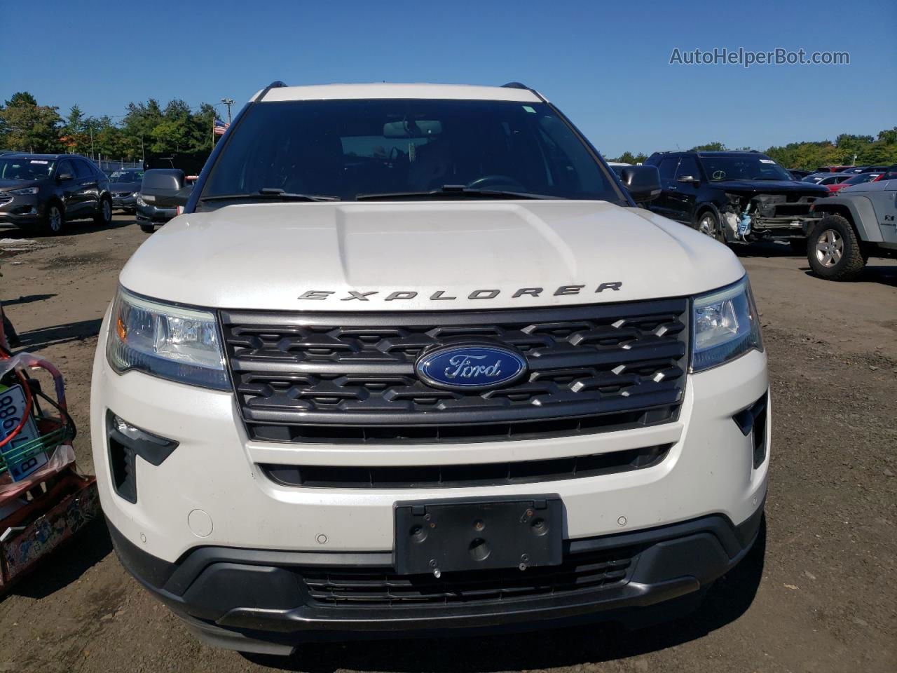 2018 Ford Explorer Xlt Белый vin: 1FM5K8DH8JGC60682