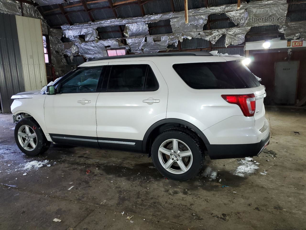 2017 Ford Explorer Xlt White vin: 1FM5K8DH9HGC01912