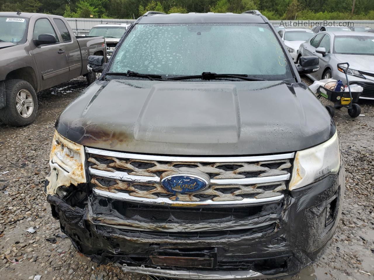 2018 Ford Explorer Xlt Gray vin: 1FM5K8DHXJGA91801