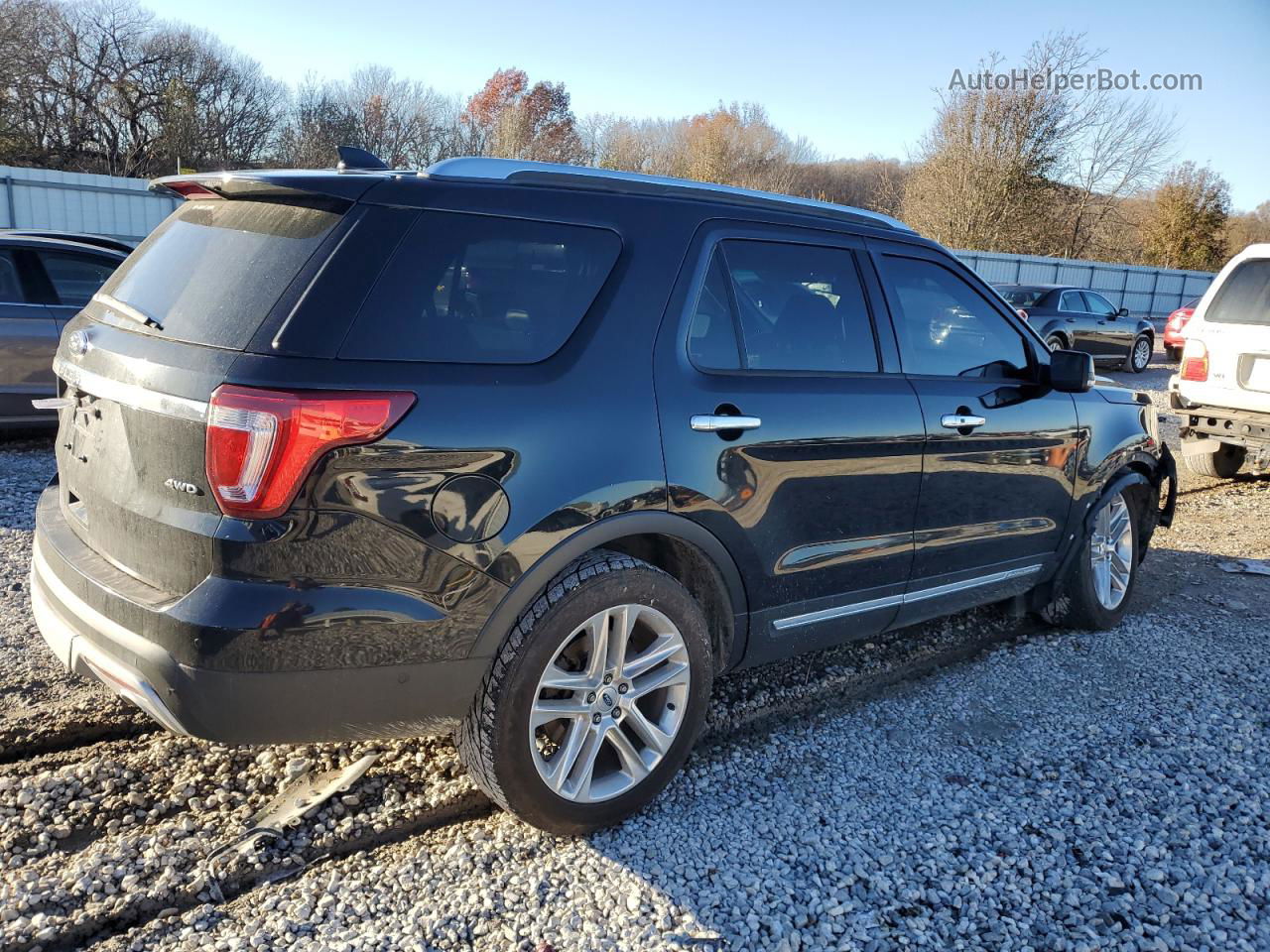 2017 Ford Explorer Limited Black vin: 1FM5K8F80HGA28195