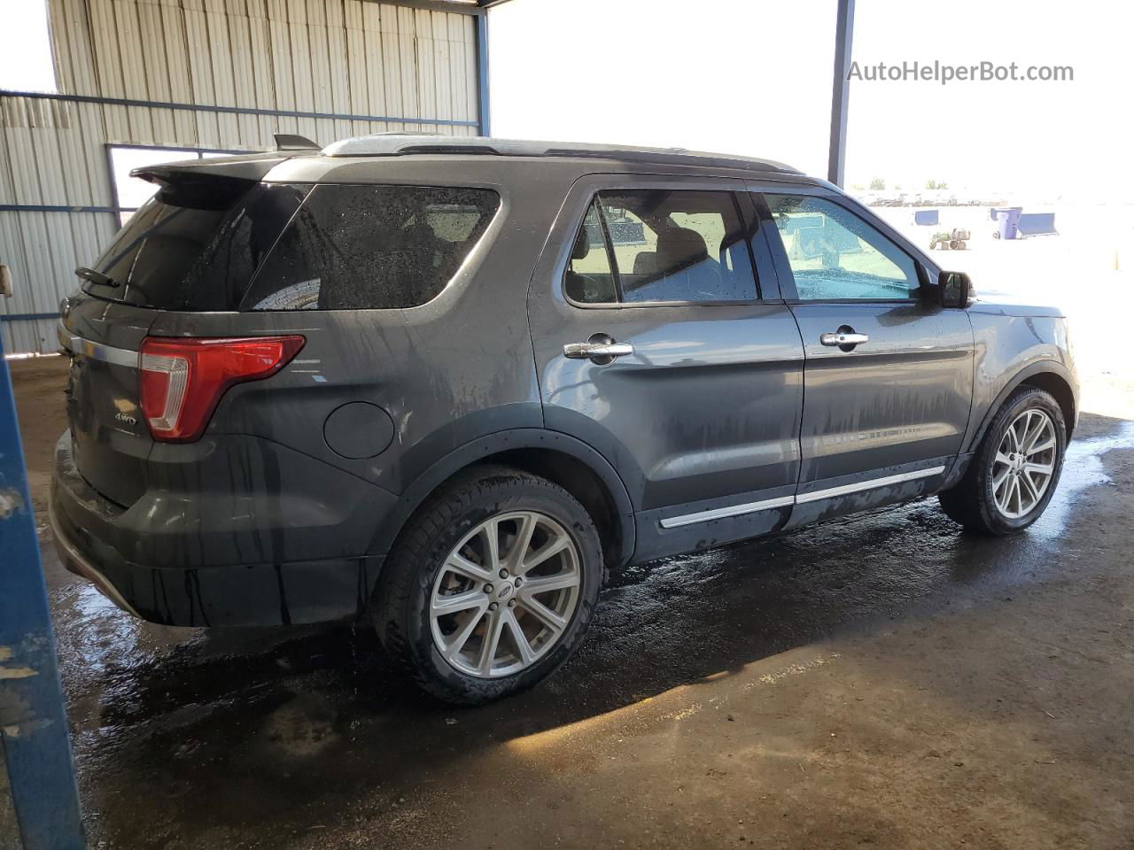 2017 Ford Explorer Limited Gray vin: 1FM5K8F80HGC27182