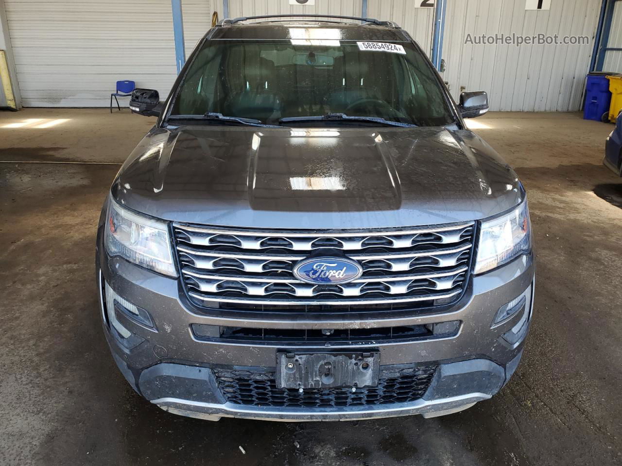 2017 Ford Explorer Limited Gray vin: 1FM5K8F80HGC27182