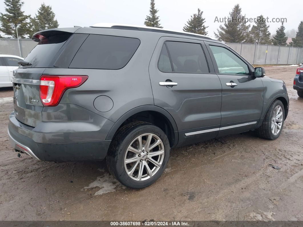 2017 Ford Explorer Limited Gray vin: 1FM5K8F80HGC36030