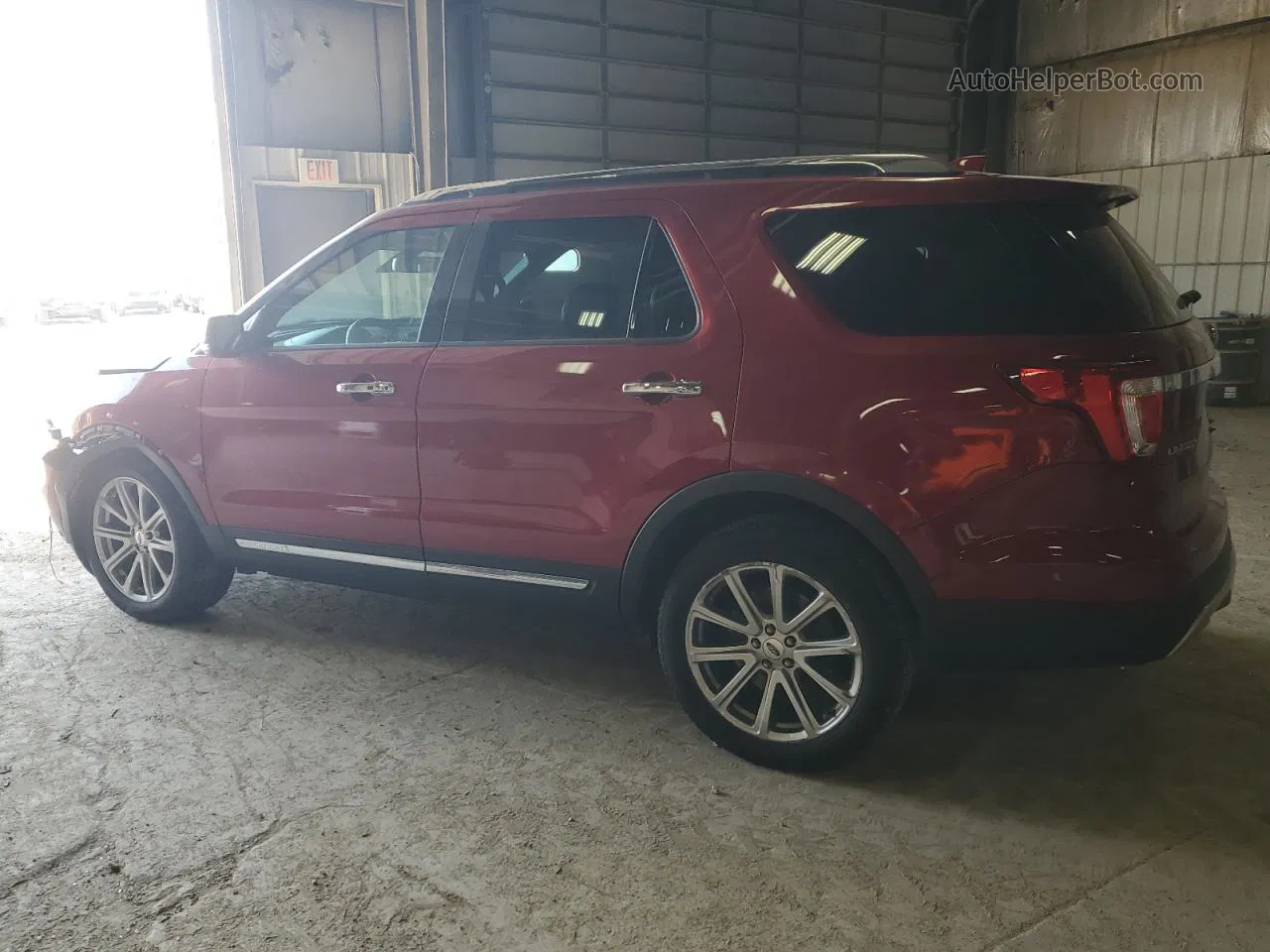 2017 Ford Explorer Limited Maroon vin: 1FM5K8F80HGE23588