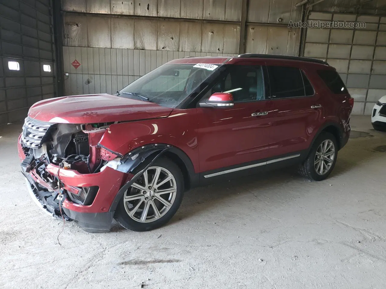 2017 Ford Explorer Limited Maroon vin: 1FM5K8F80HGE23588