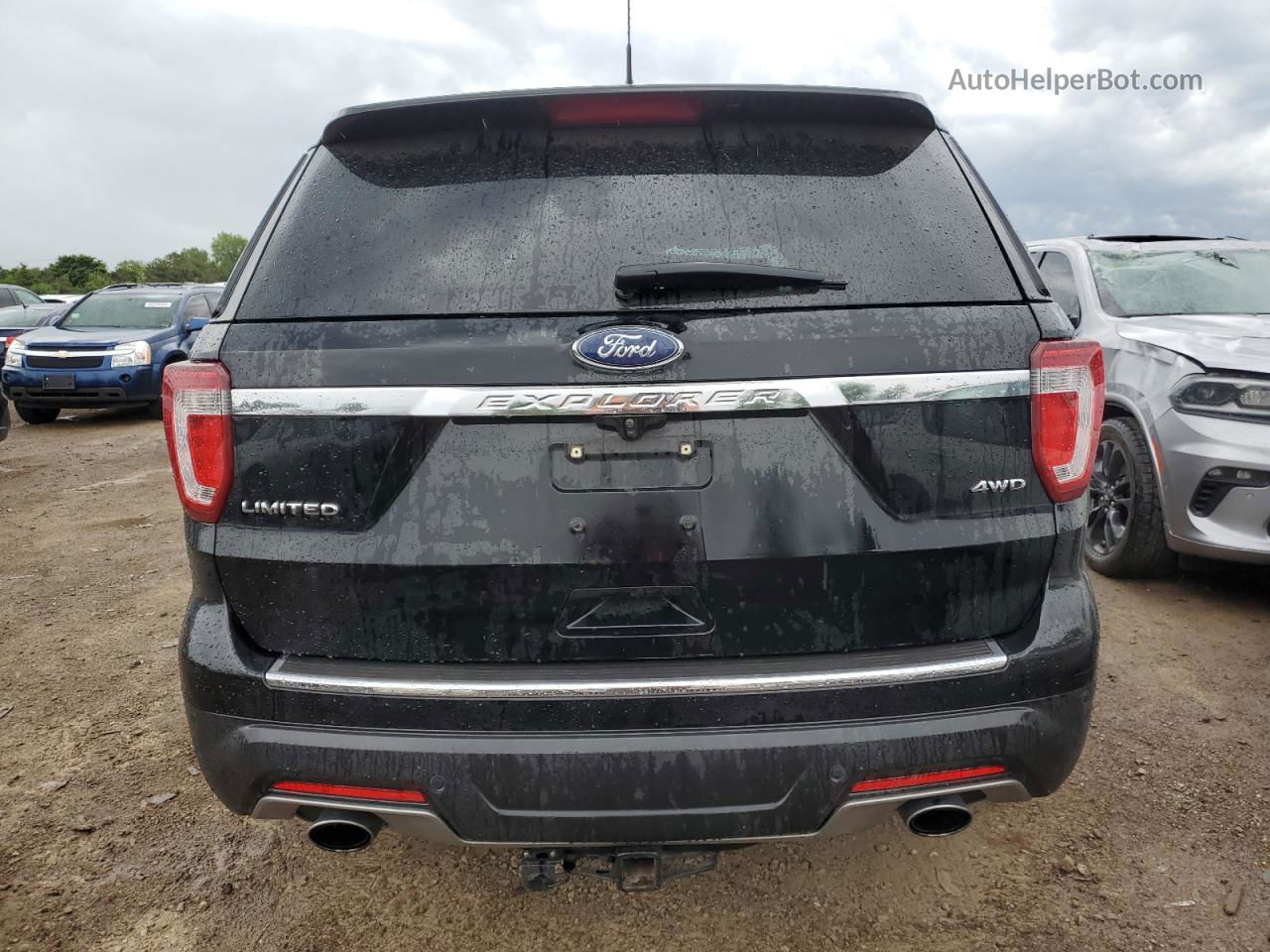 2018 Ford Explorer Limited Черный vin: 1FM5K8F80JGB45880