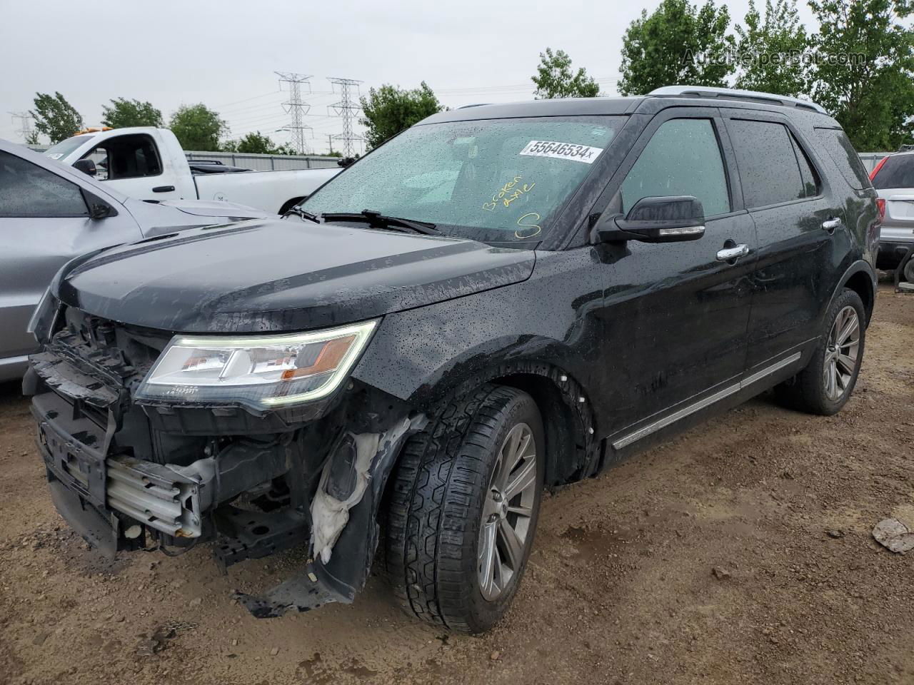 2018 Ford Explorer Limited Black vin: 1FM5K8F80JGB45880