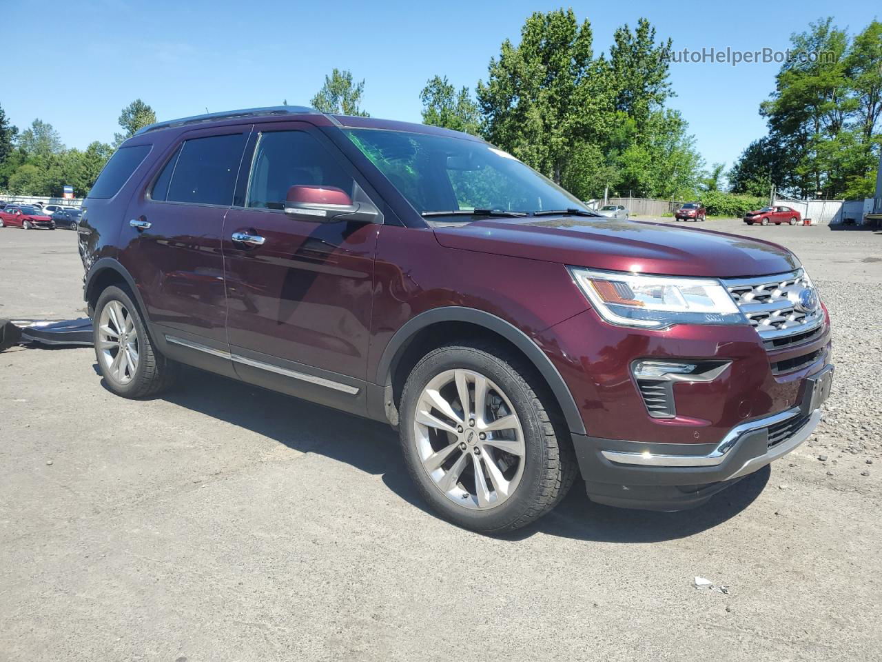 2018 Ford Explorer Limited Burgundy vin: 1FM5K8F80JGB66230