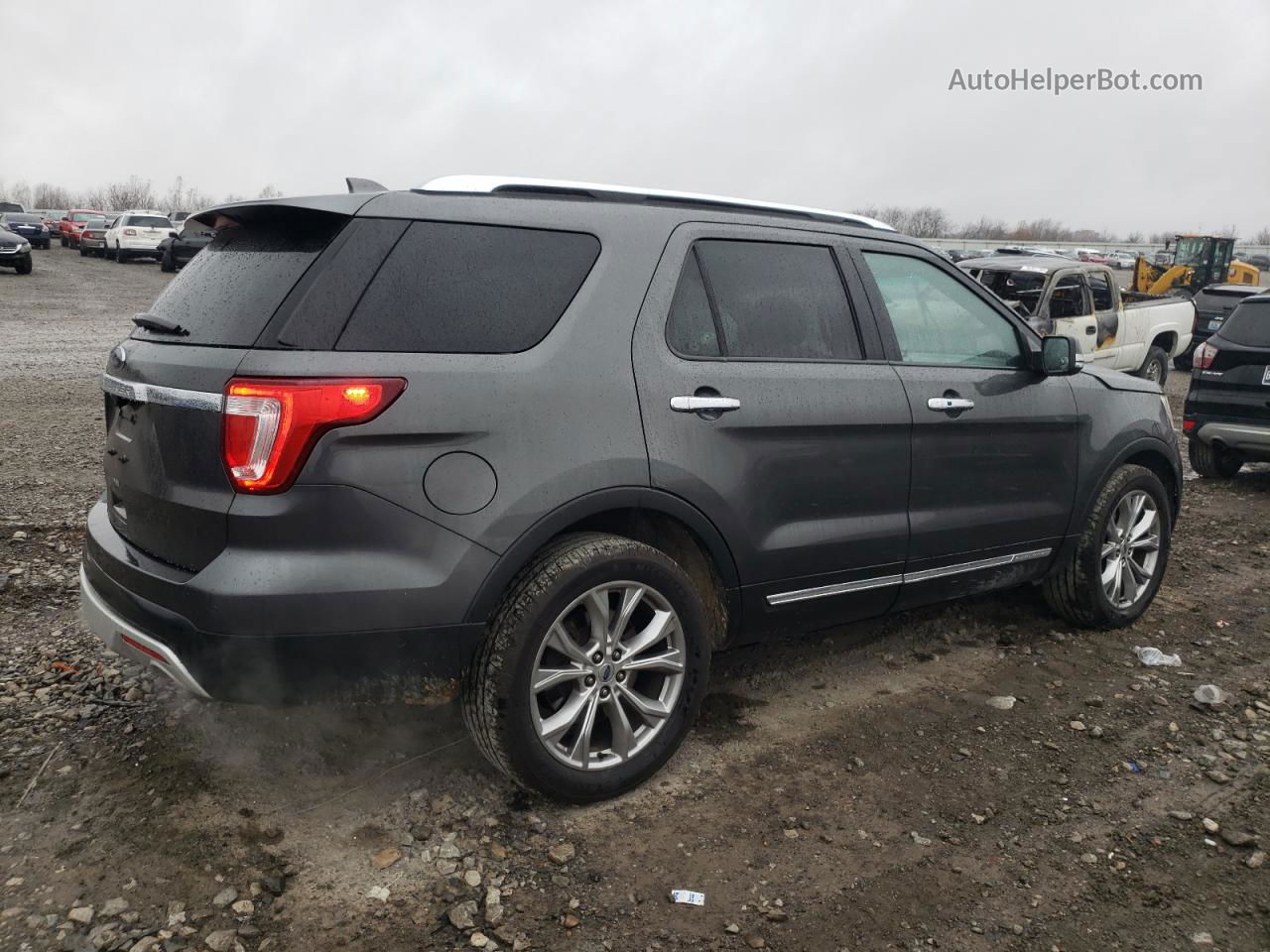 2017 Ford Explorer Limited Серый vin: 1FM5K8F81HGA08697