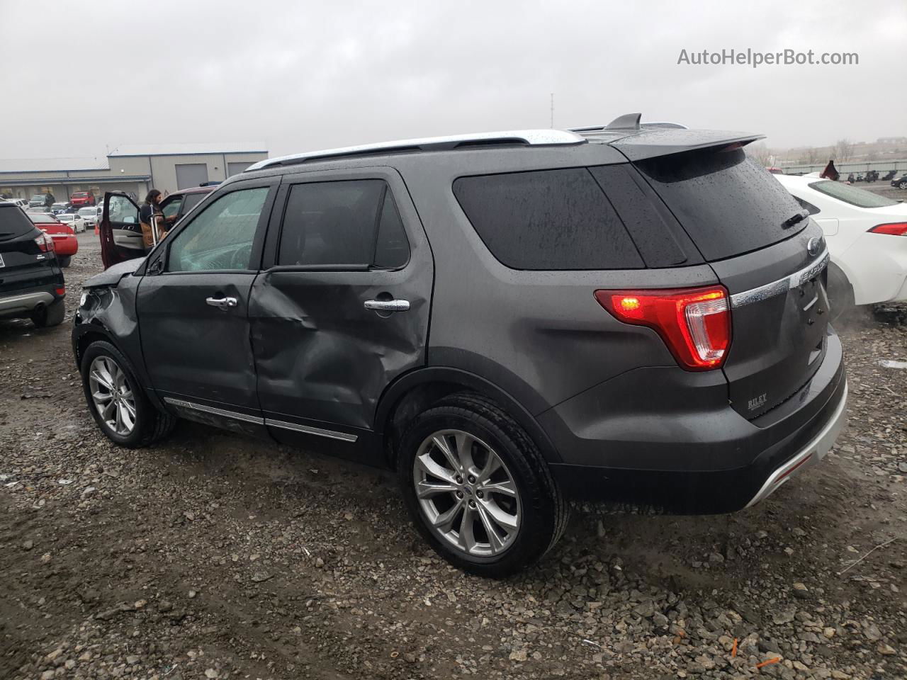 2017 Ford Explorer Limited Gray vin: 1FM5K8F81HGA08697