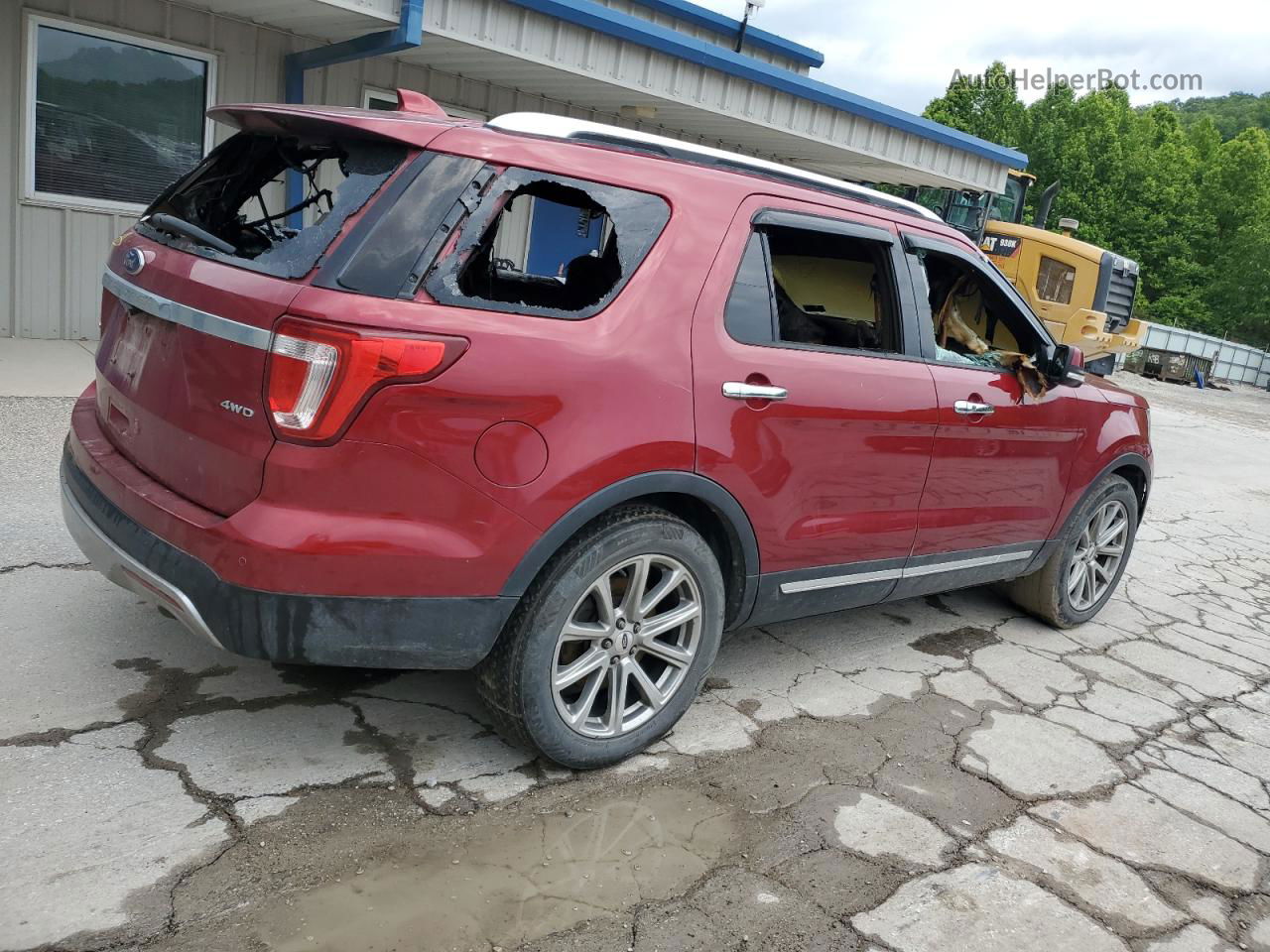 2017 Ford Explorer Limited Бордовый vin: 1FM5K8F81HGC35985