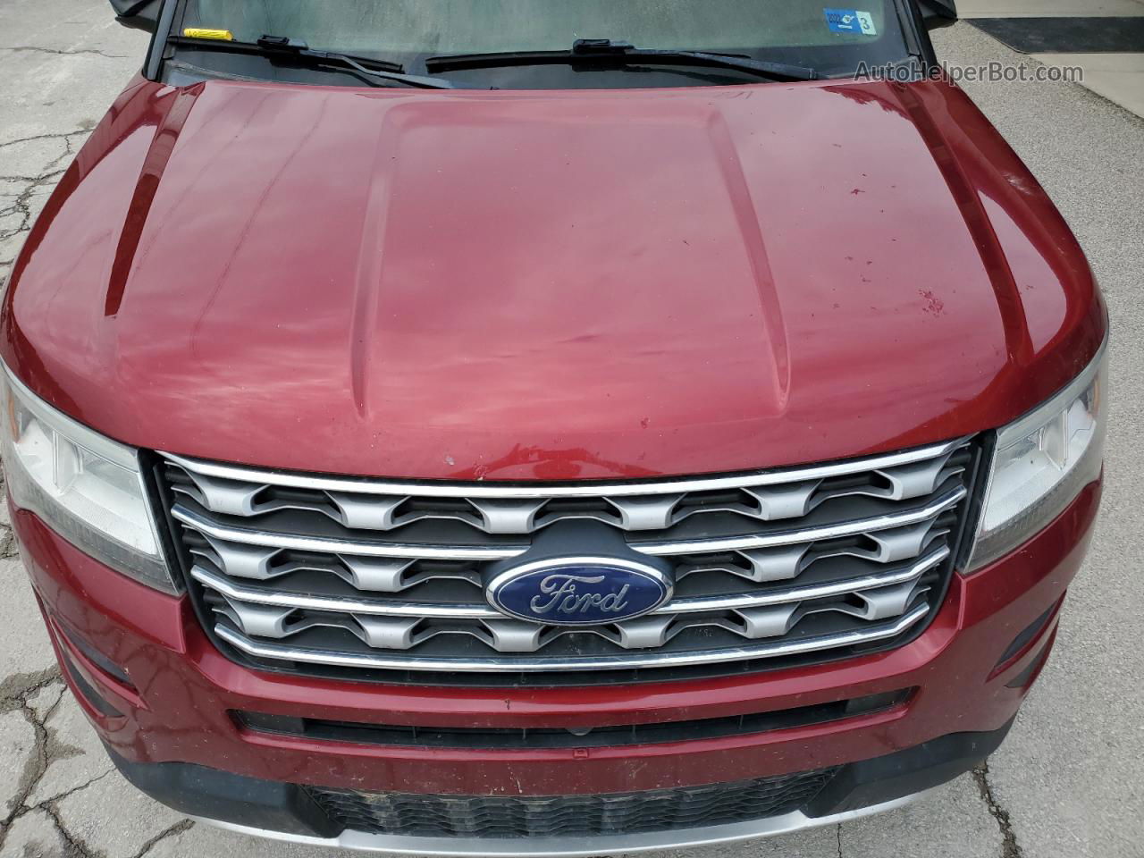 2017 Ford Explorer Limited Бордовый vin: 1FM5K8F81HGC35985