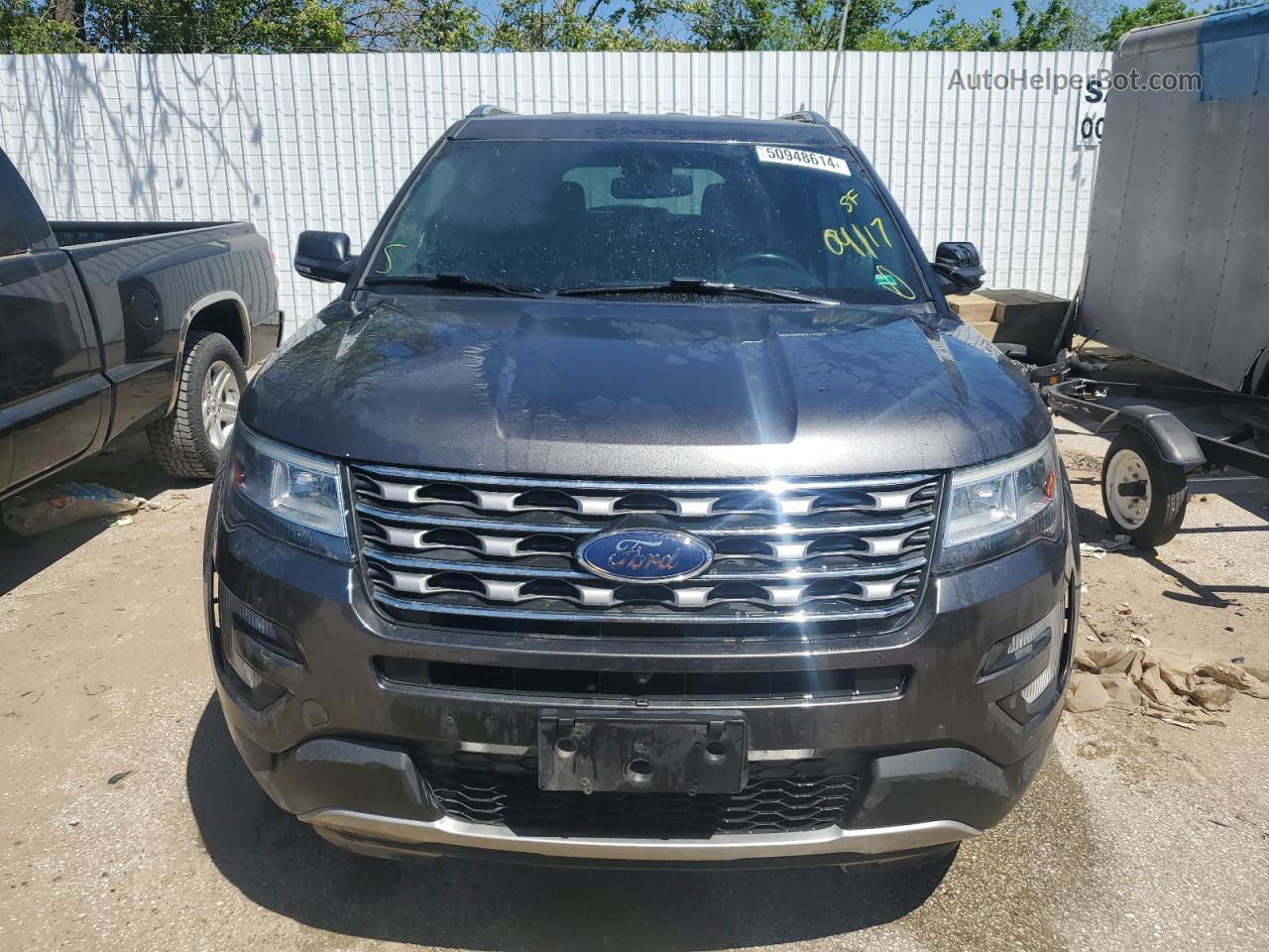 2017 Ford Explorer Limited Gray vin: 1FM5K8F81HGC38272