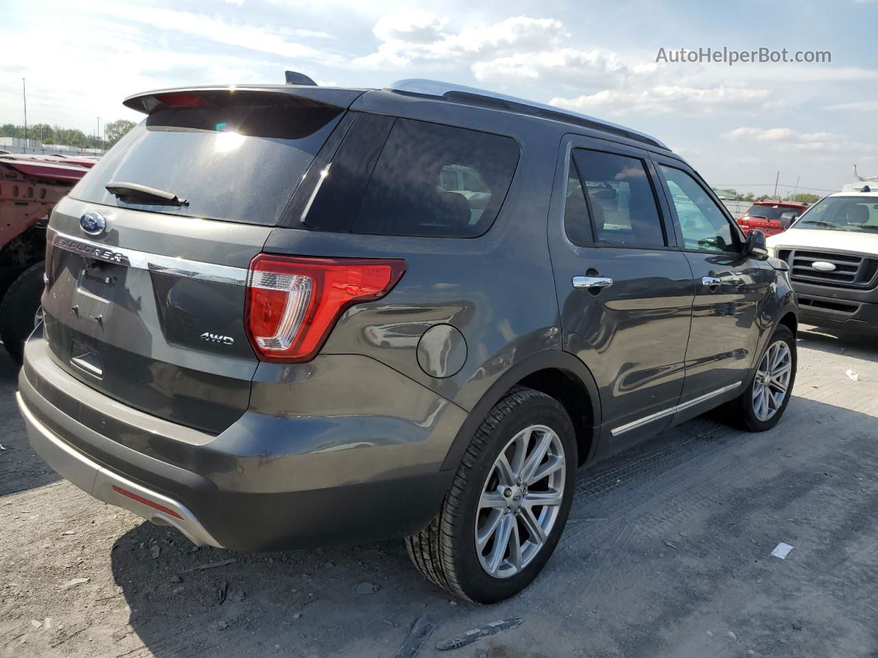 2017 Ford Explorer Limited Черный vin: 1FM5K8F81HGC84717