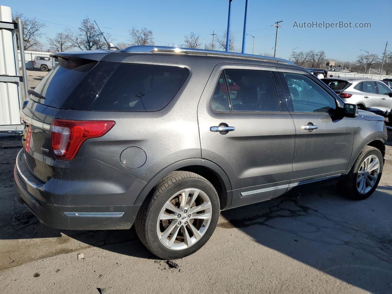 2018 Ford Explorer Limited Серый vin: 1FM5K8F81JGB54586