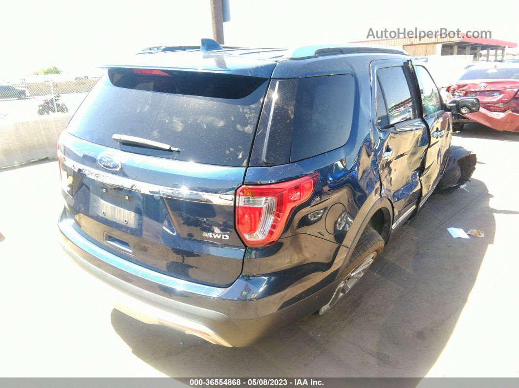 2017 Ford Explorer Limited Blue vin: 1FM5K8F82HGB69222