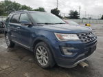 2017 Ford Explorer Limited Синий vin: 1FM5K8F82HGC38507