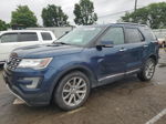 2017 Ford Explorer Limited Синий vin: 1FM5K8F82HGC38507