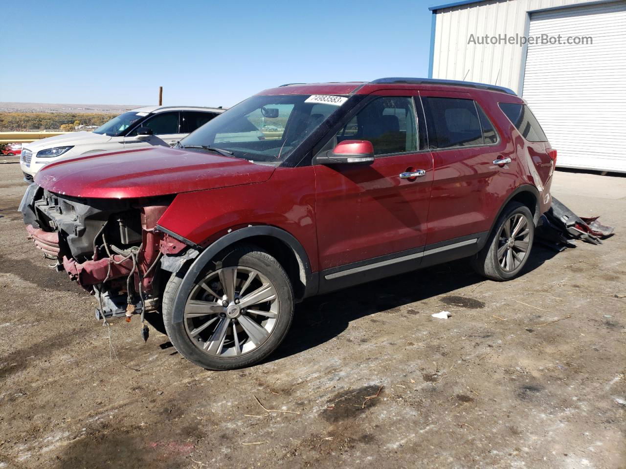 2018 Ford Explorer Limited Red vin: 1FM5K8F82JGA85164