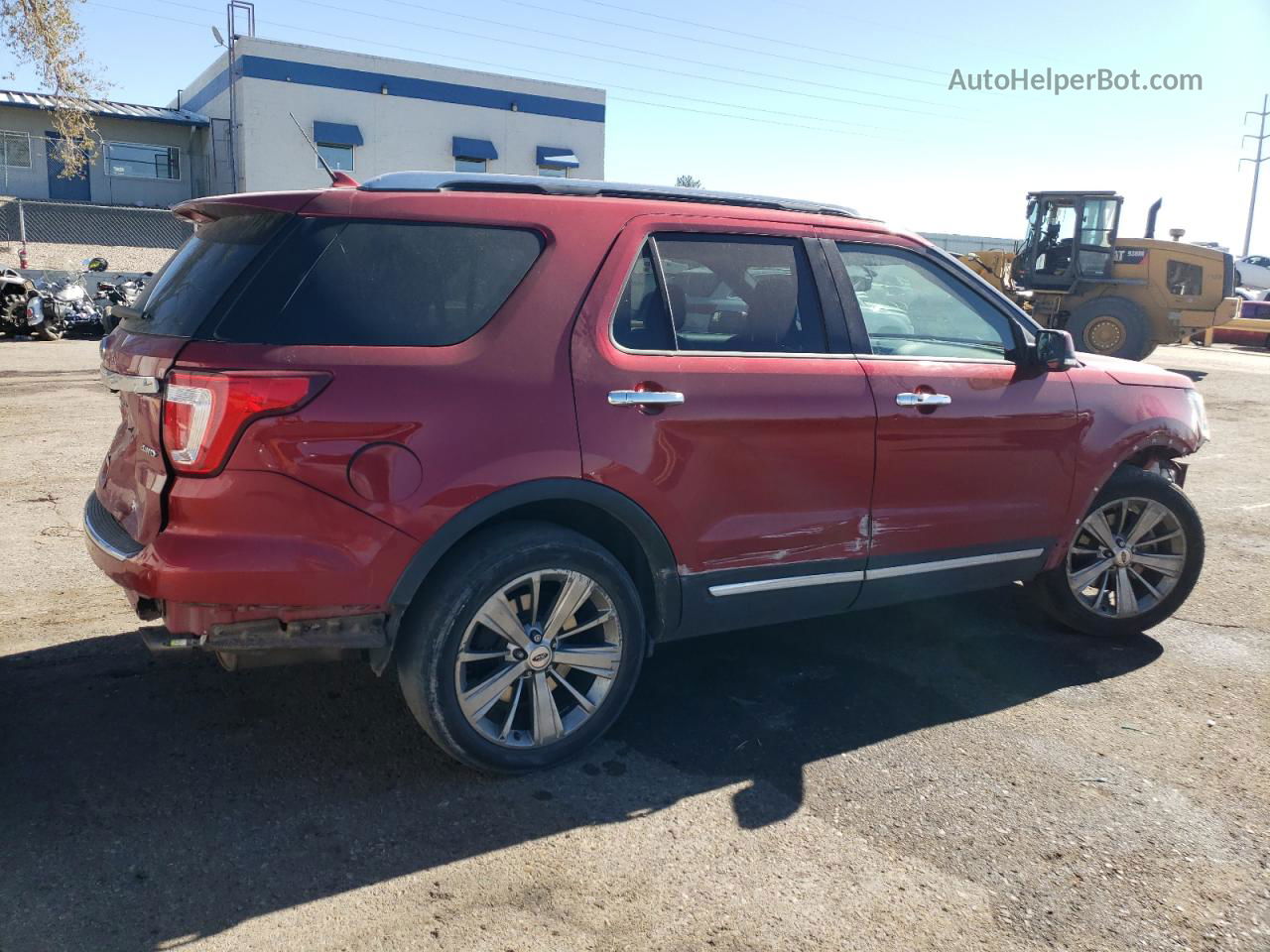 2018 Ford Explorer Limited Red vin: 1FM5K8F82JGA85164