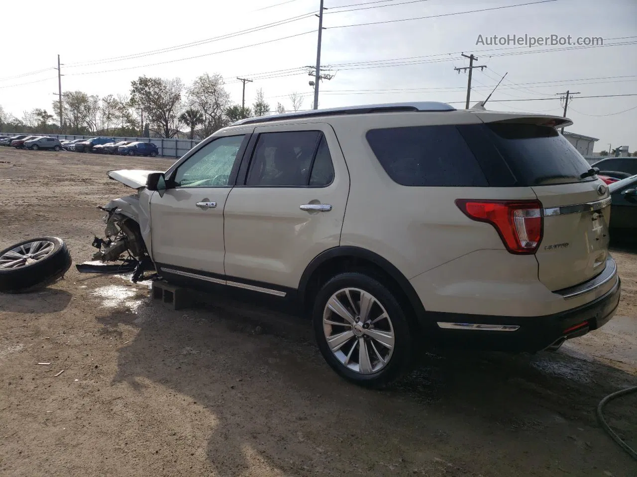 2018 Ford Explorer Limited Beige vin: 1FM5K8F82JGC60495