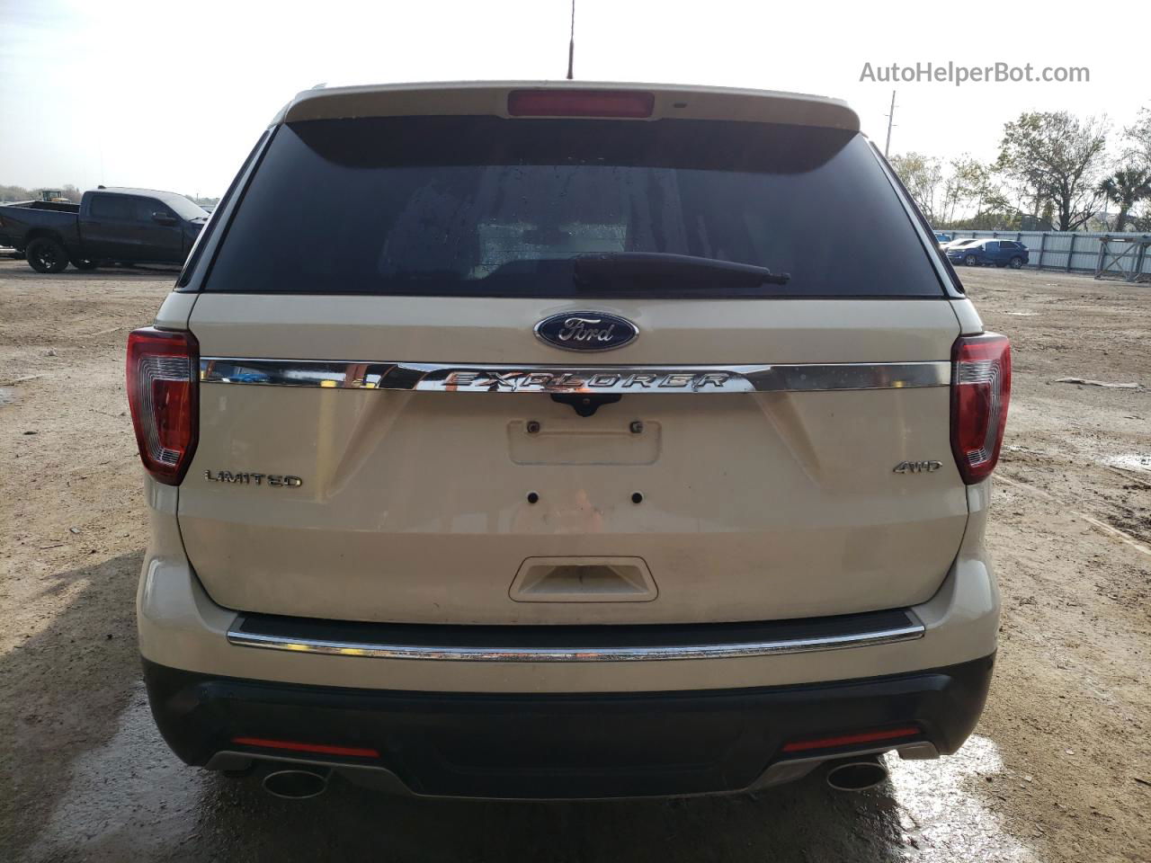 2018 Ford Explorer Limited Beige vin: 1FM5K8F82JGC60495