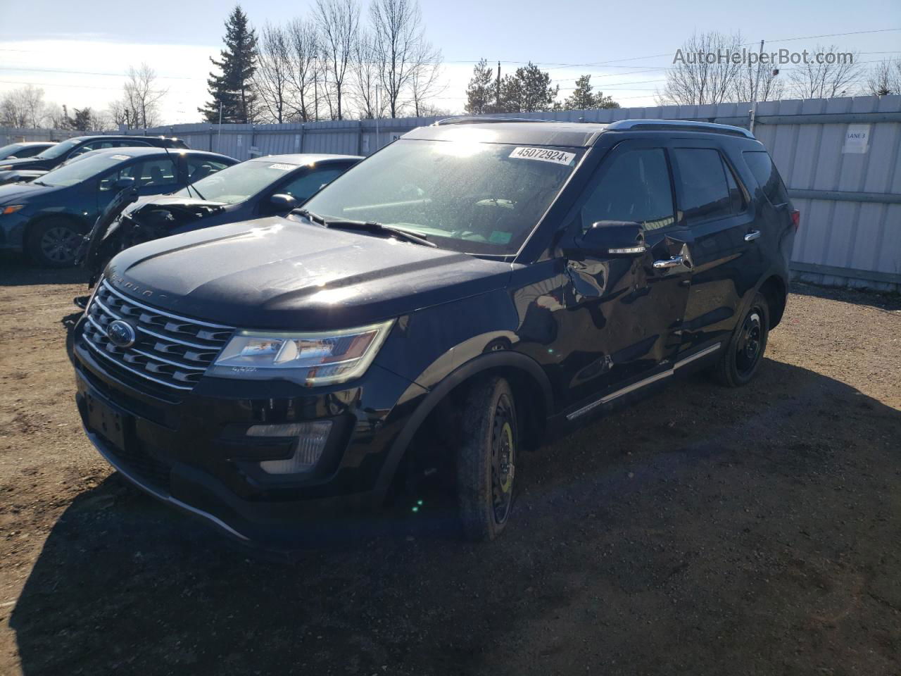 2017 Ford Explorer Limited Черный vin: 1FM5K8F83HGC81625