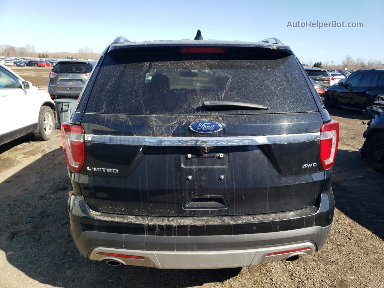 2017 Ford Explorer Limited Black vin: 1FM5K8F83HGC81625