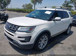 2017 Ford Explorer Limited White vin: 1FM5K8F85HGC06926