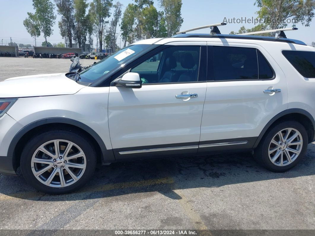 2017 Ford Explorer Limited White vin: 1FM5K8F85HGC06926