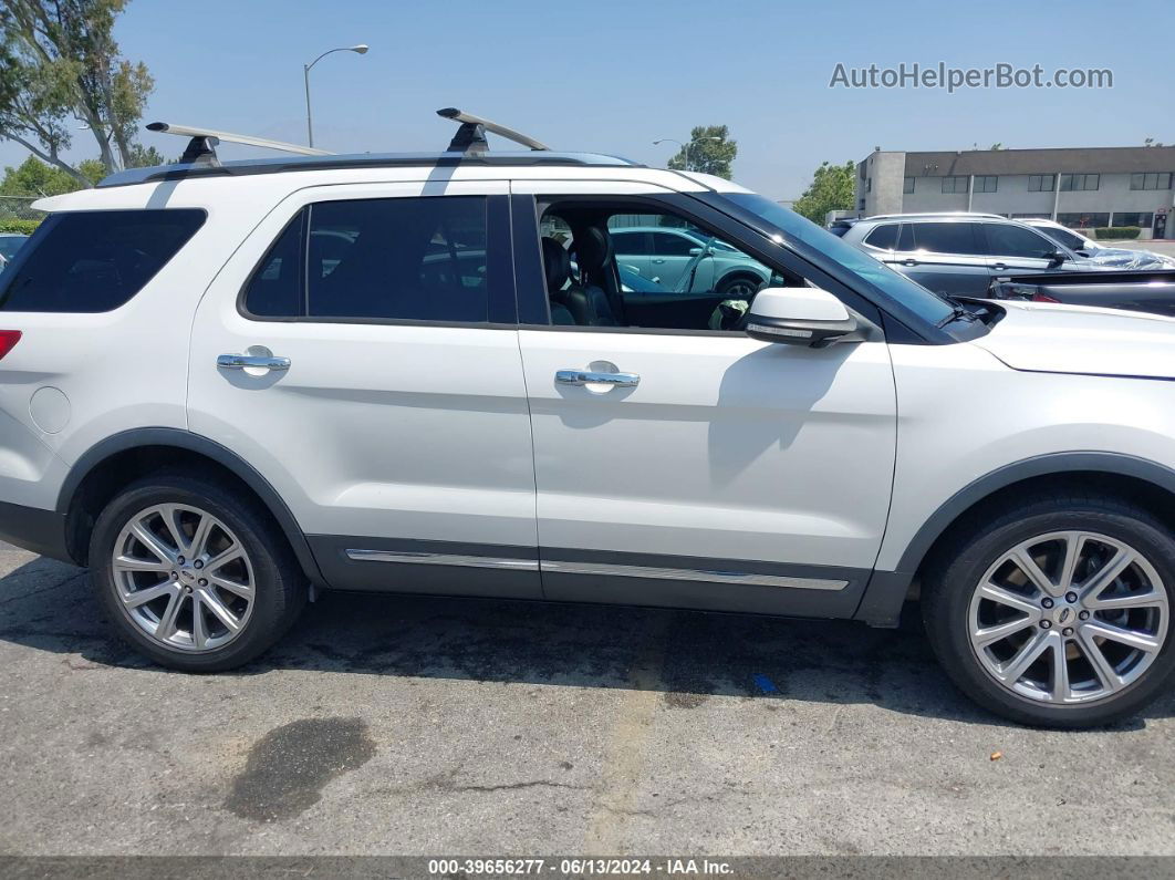 2017 Ford Explorer Limited White vin: 1FM5K8F85HGC06926