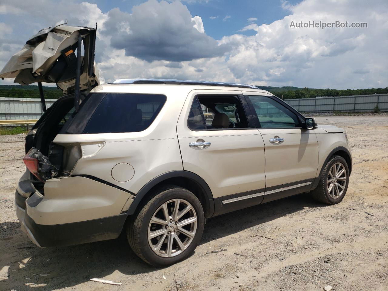 2017 Ford Explorer Limited Beige vin: 1FM5K8F85HGD36768