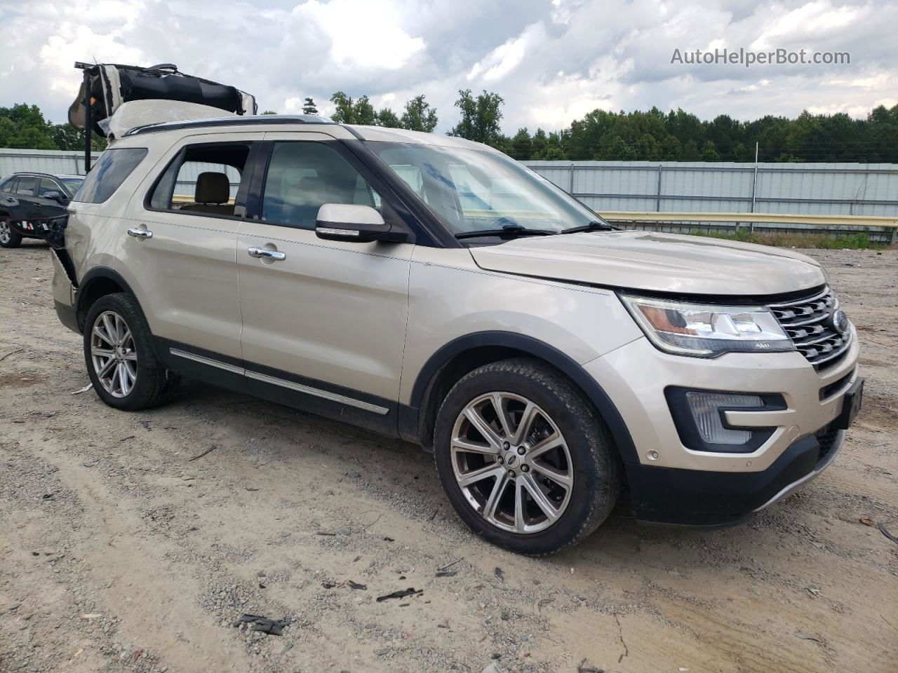 2017 Ford Explorer Limited Beige vin: 1FM5K8F85HGD36768