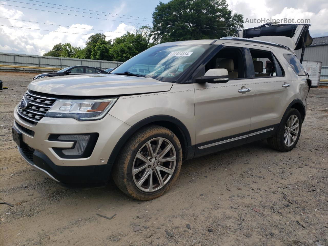 2017 Ford Explorer Limited Beige vin: 1FM5K8F85HGD36768