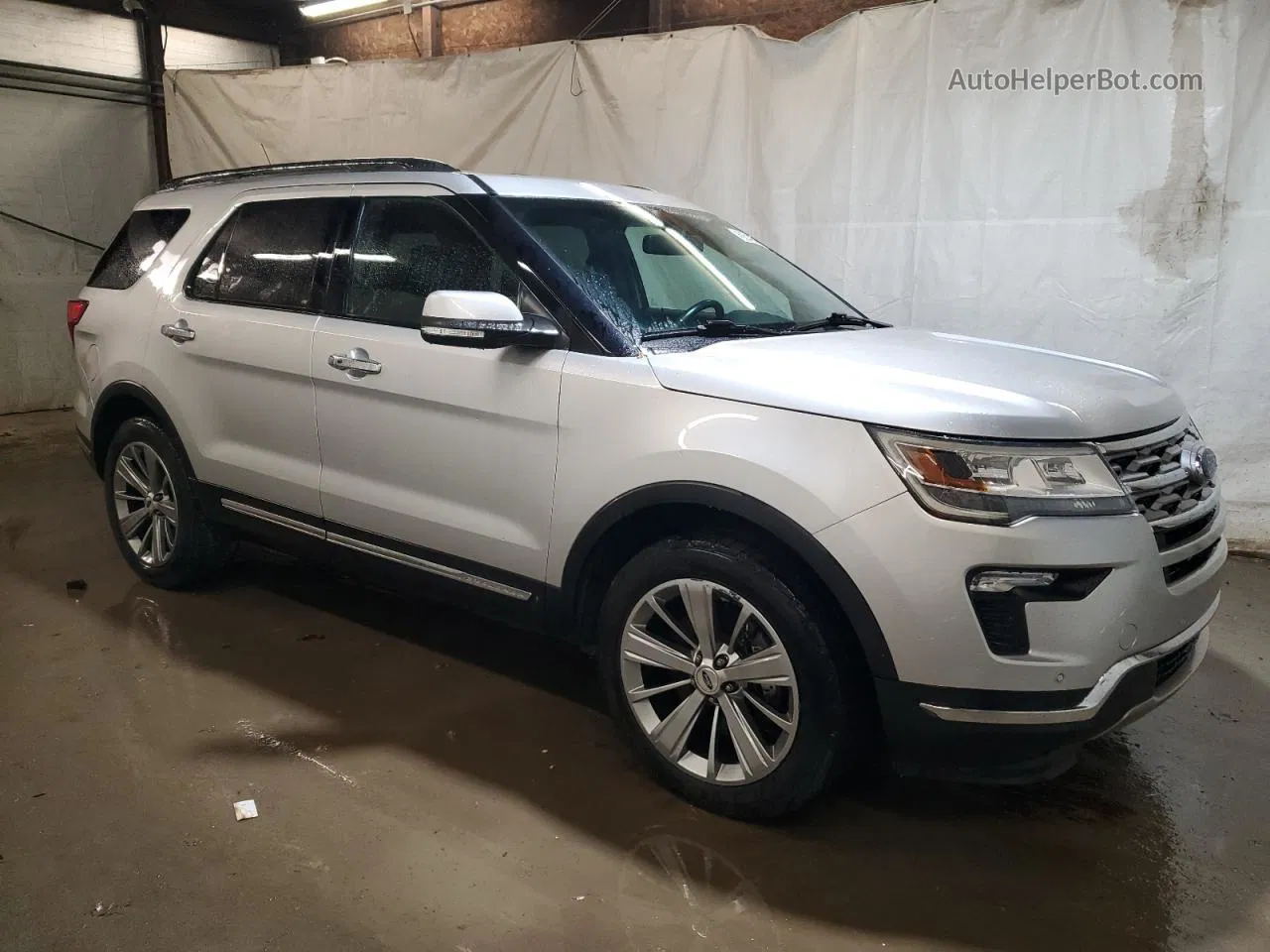 2018 Ford Explorer Limited Silver vin: 1FM5K8F85JGB66983