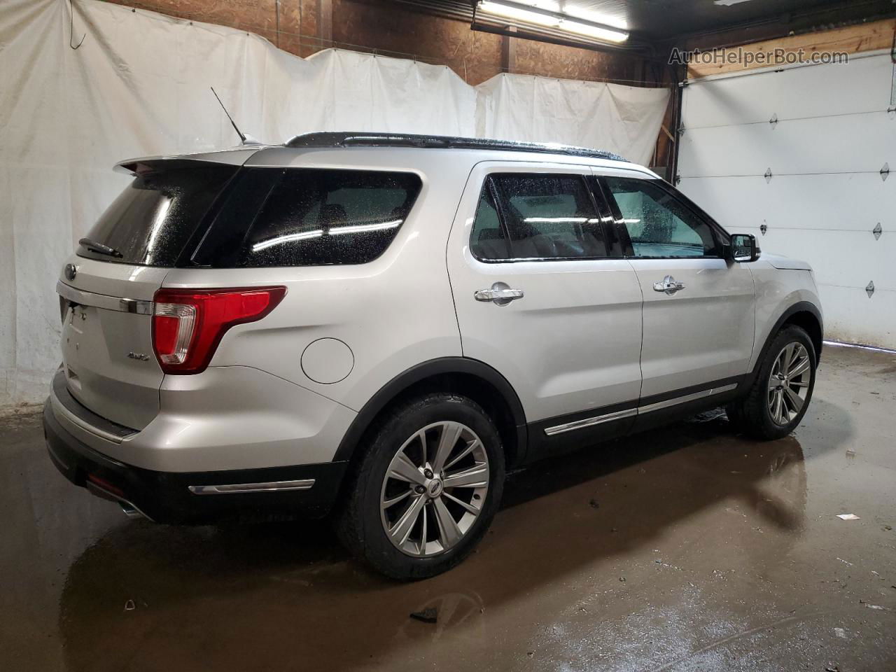 2018 Ford Explorer Limited Silver vin: 1FM5K8F85JGB66983