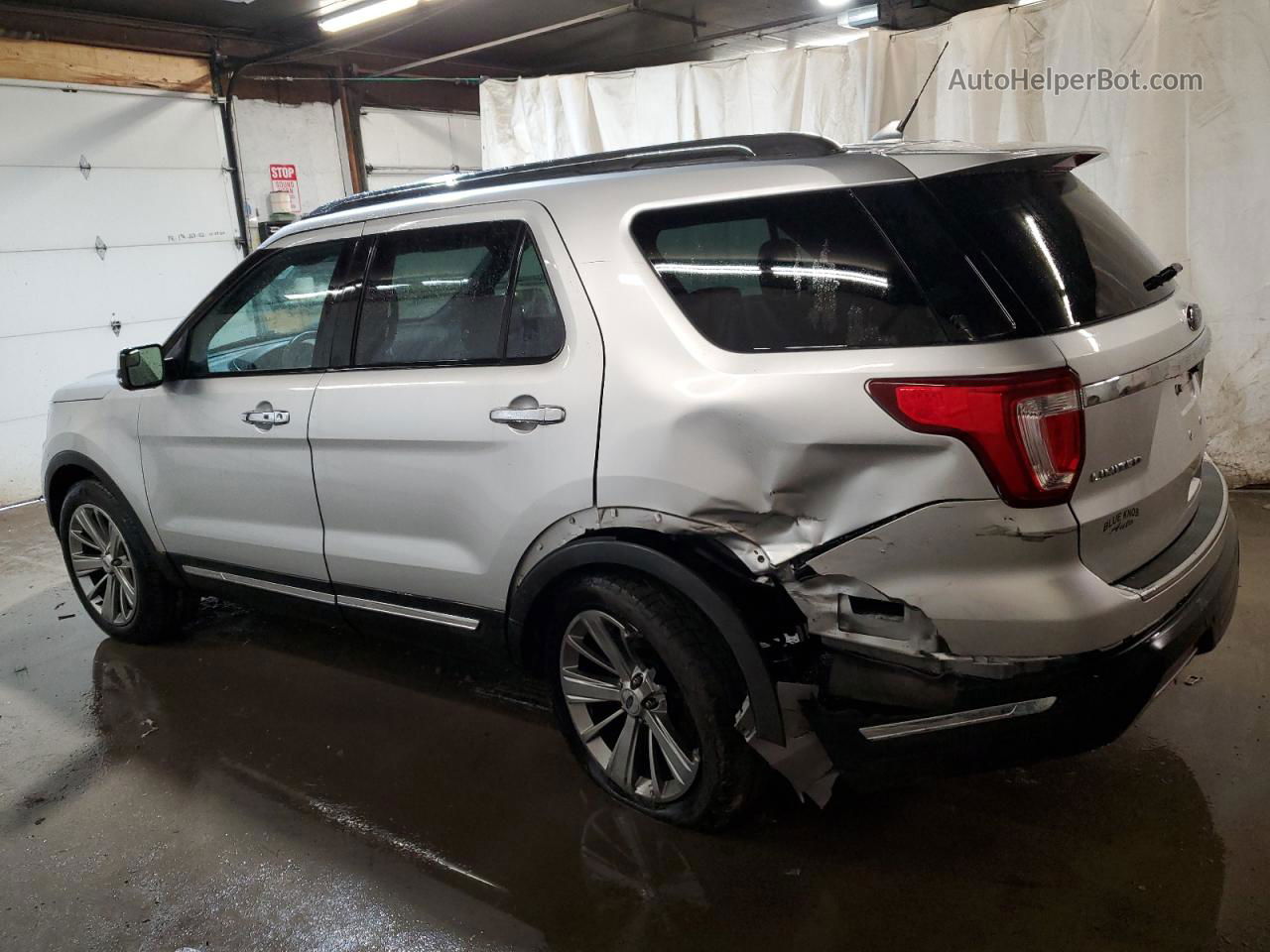 2018 Ford Explorer Limited Silver vin: 1FM5K8F85JGB66983