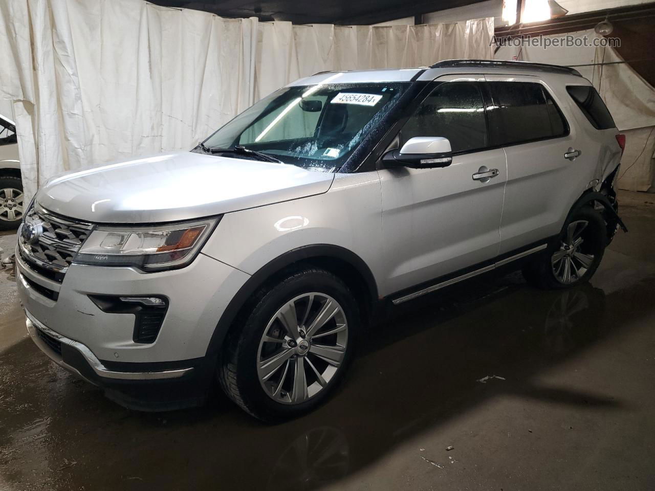 2018 Ford Explorer Limited Silver vin: 1FM5K8F85JGB66983