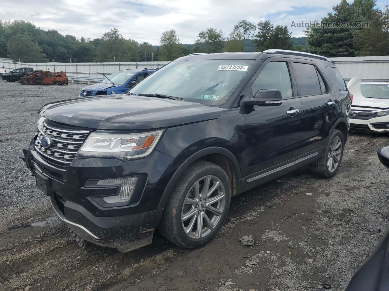 2017 Ford Explorer Limited Black vin: 1FM5K8F87HGC06796