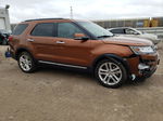 2017 Ford Explorer Limited Orange vin: 1FM5K8F87HGC32315