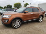 2017 Ford Explorer Limited Оранжевый vin: 1FM5K8F87HGC32315