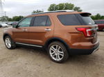 2017 Ford Explorer Limited Orange vin: 1FM5K8F87HGC32315